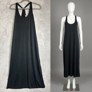 Gentle Fawn Maxi Dress‎ Black Racerback Small Flowy Tank Style Normcore Vacation